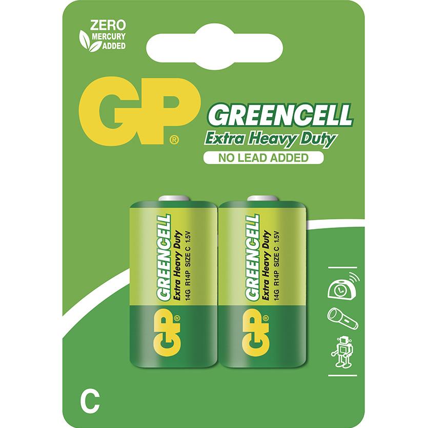 Baterie Greencell B1231 GP R14 2BL Baumax