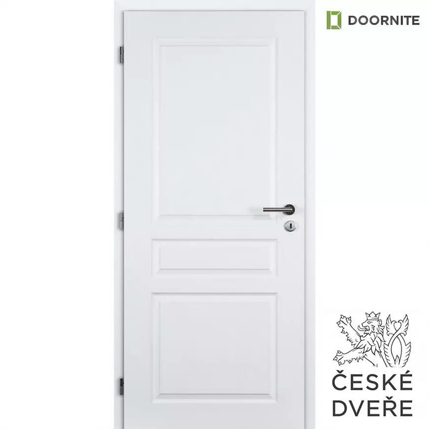 Interiérové dveře Troja 60L Plné Bílé DOORNITE