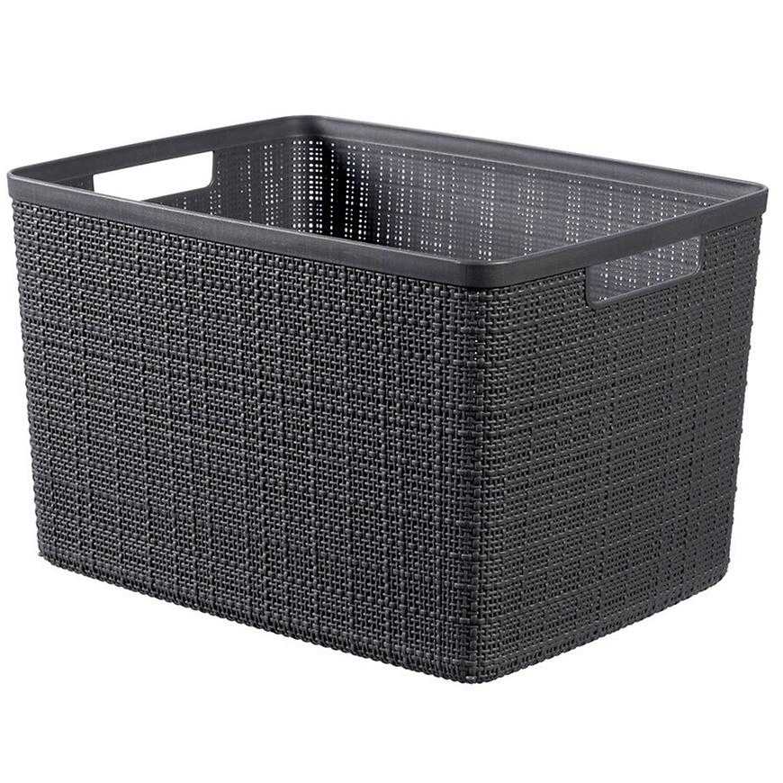 Košík L Jute 245716 šedý 20l Baumax