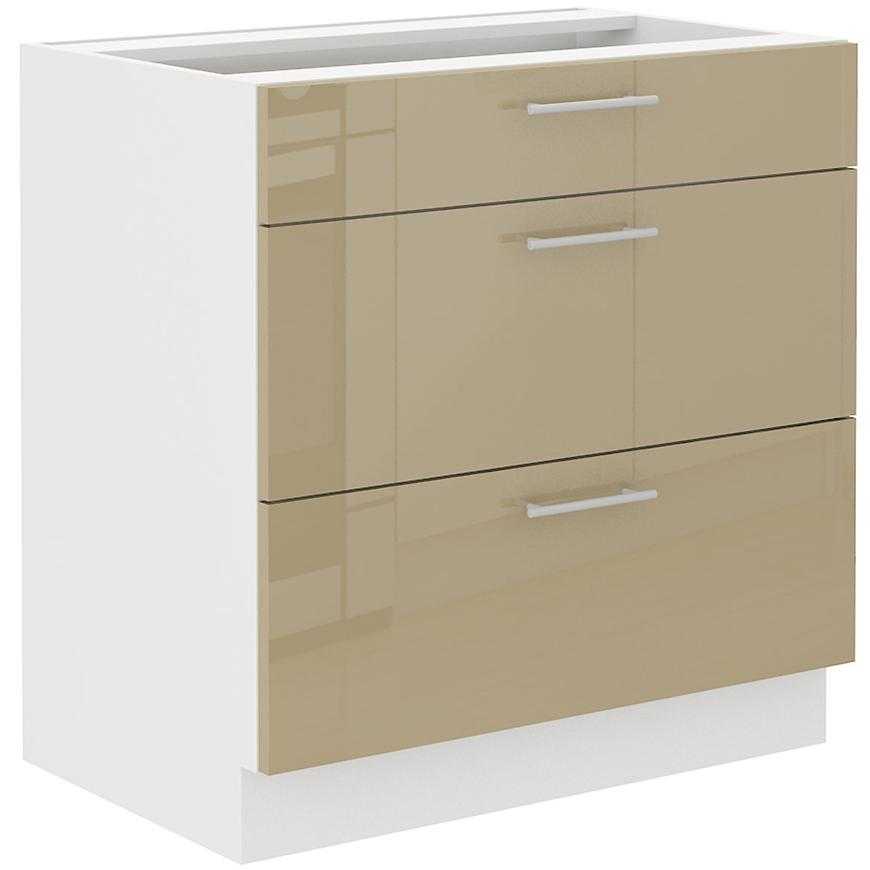 Kuchyňská Skříňka Lara 80d 3s Bb Mdf Cappuccino Lesk Baumax