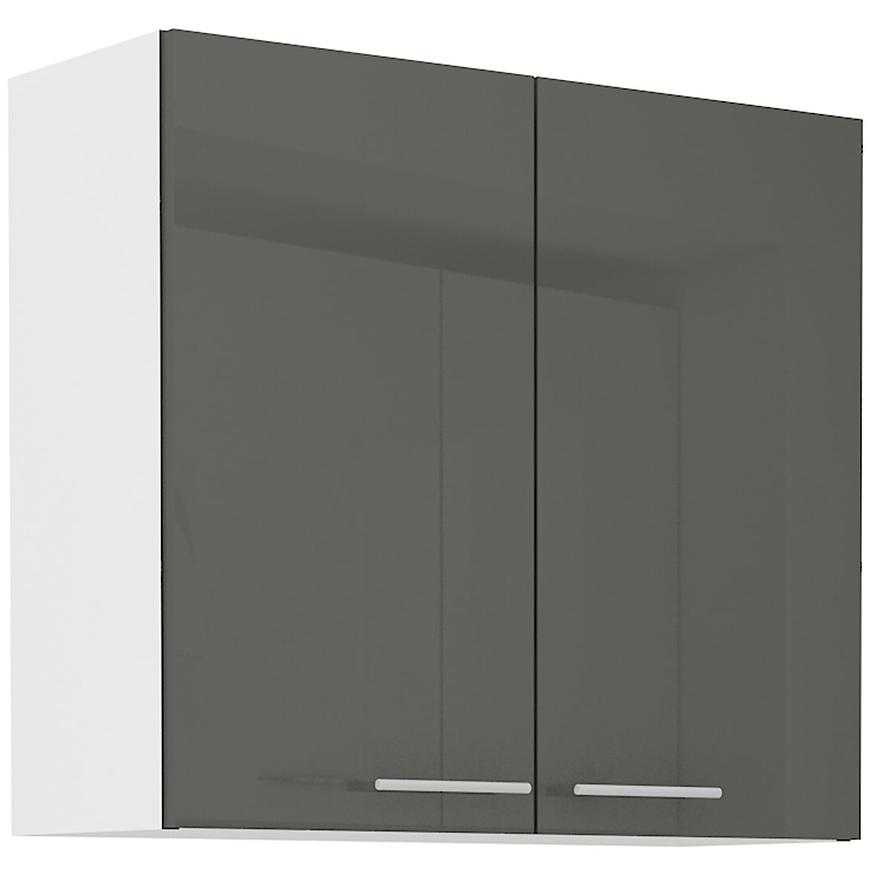 Kuchyňská Skříňka Lara 80g-72 2f Mdf Šedá Lesk Baumax