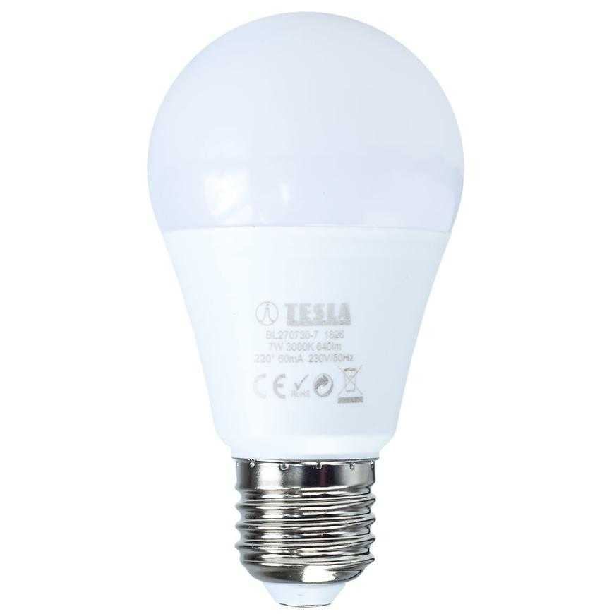 LED žárovka Bulb 7W E27 3000K Tesla