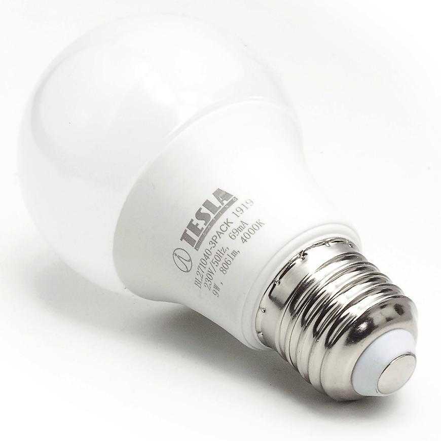 LED žárovka Bulb 9W E27 4000K - 3 pack Tesla