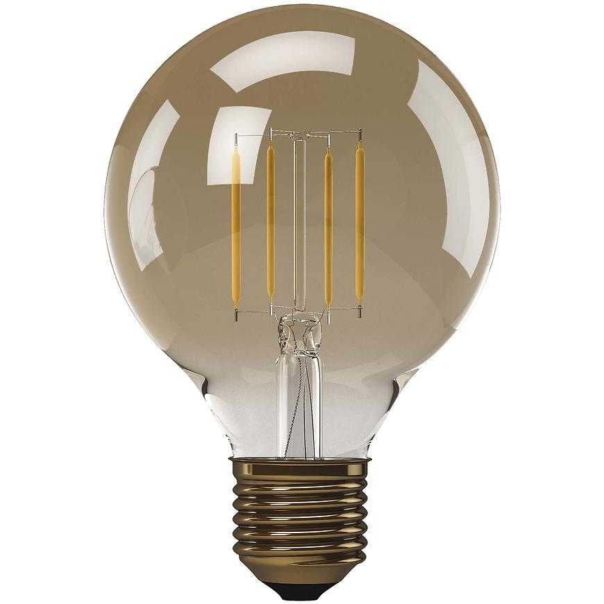 LED žárovka Vintage G95 4W E27 2200K Emos