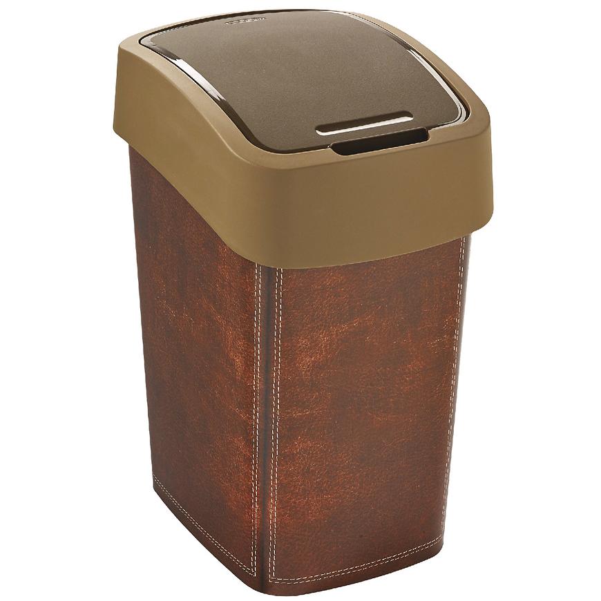 Odpadkový koš flip bin 25l 209995 leather Baumax