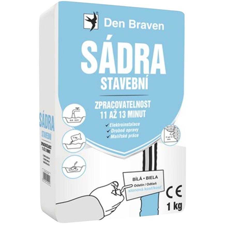 Sádra stavební Den Braven 1 kg Den Braven