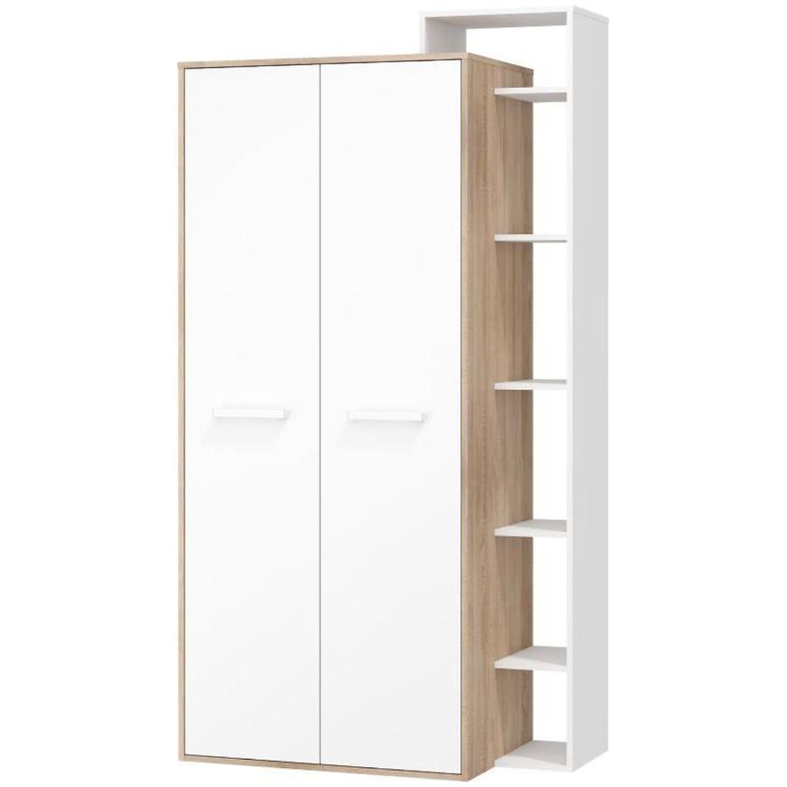 Schrank Rio 105cm Světlý Dub Sonoma/Bílý P2D Baumax