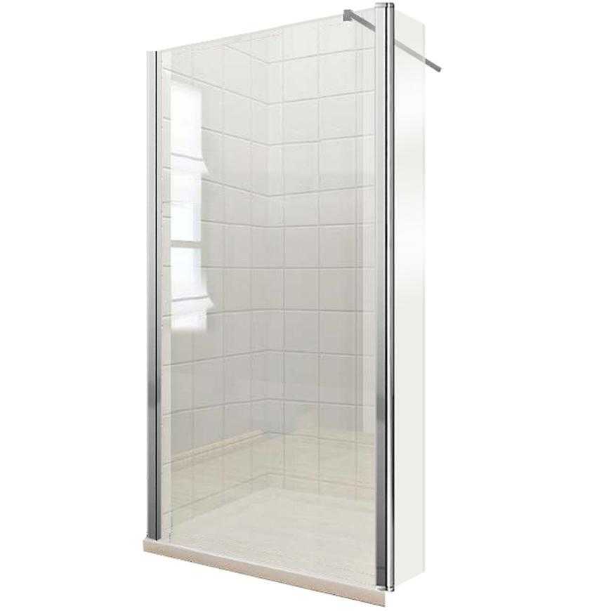 Sprchová zástěna WALK-IN Leaf 90+30 x 195 chromový profil Baumax