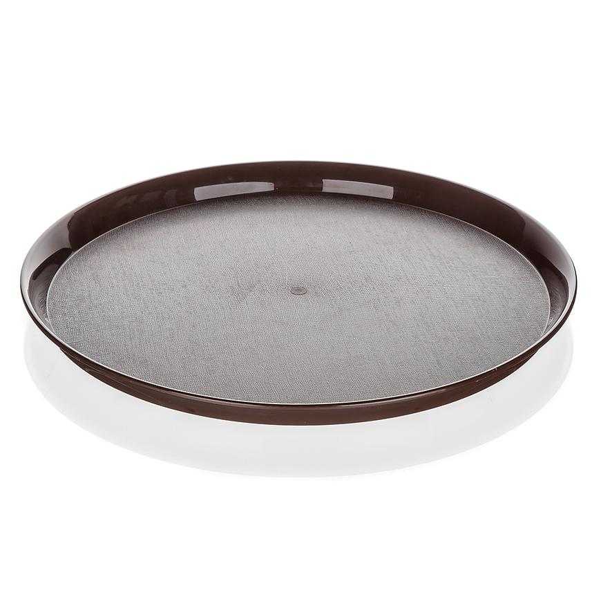 Tác plast kulatý Culinaria 32x2cm černý 12824001