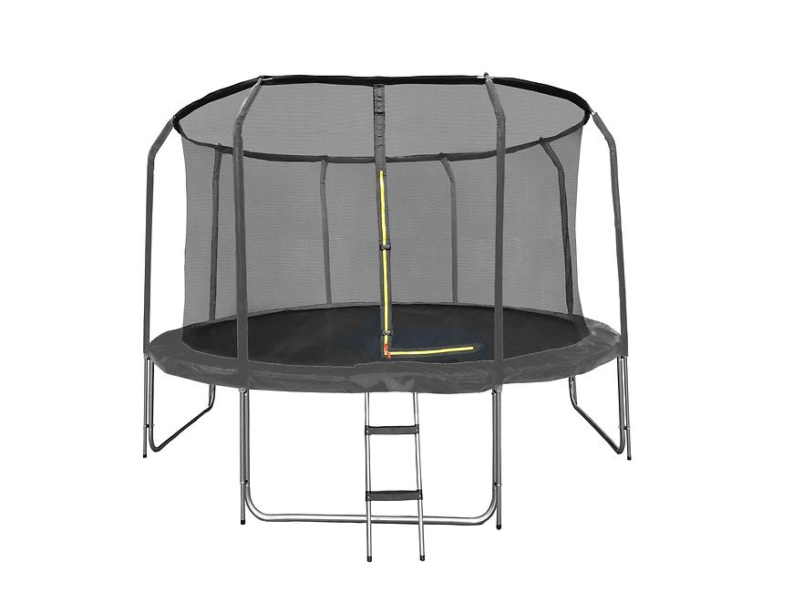 Trampolína COMFORT 366cm černá s žebříkem Baumax