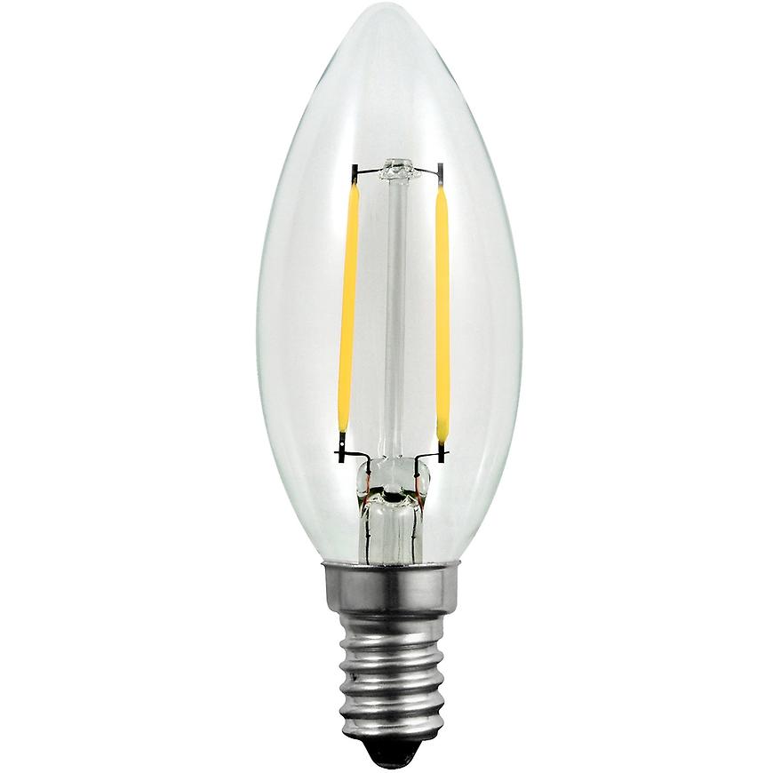 Žárovka LED filament C35 E14 2W Polux