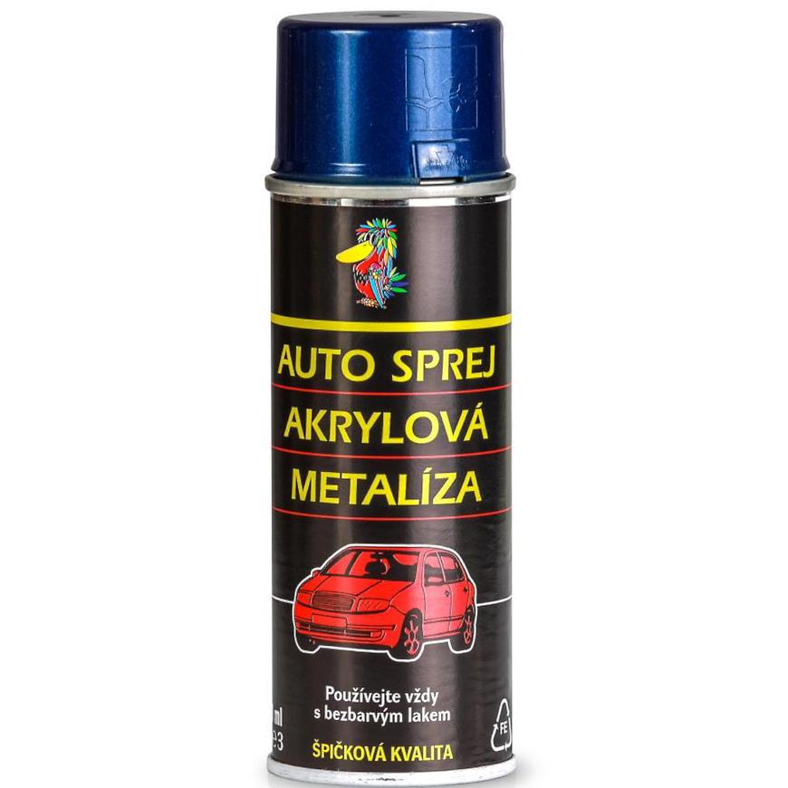 Auto sprej modrá night fire metalická 200ml Motip