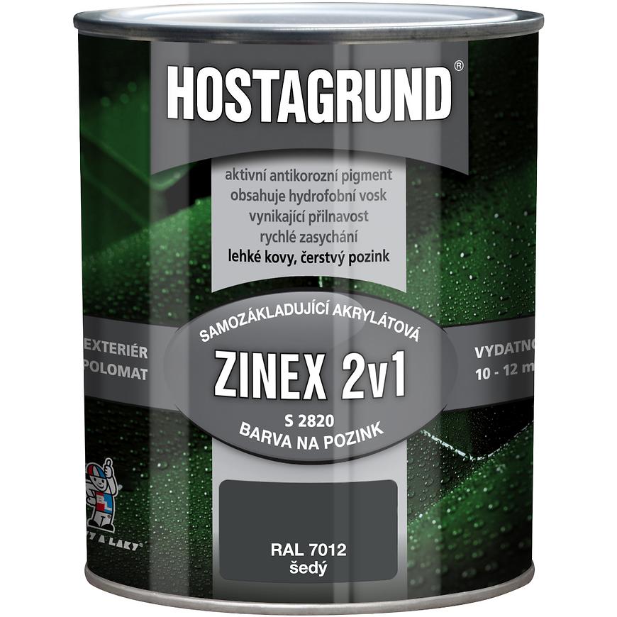 Hostagrund zinex RAL7012 šedá 0.6l Hostagrund