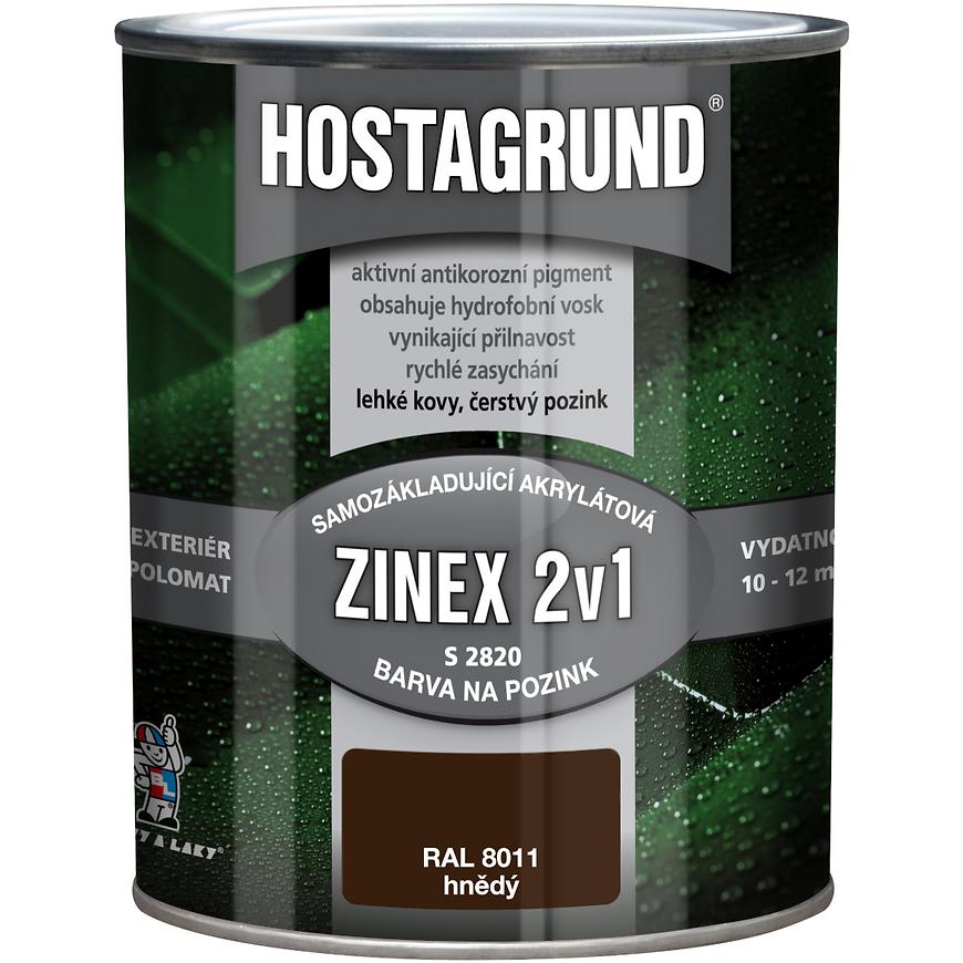 Hostagrund zinex RAL8011 hnědá 0.6l Hostagrund