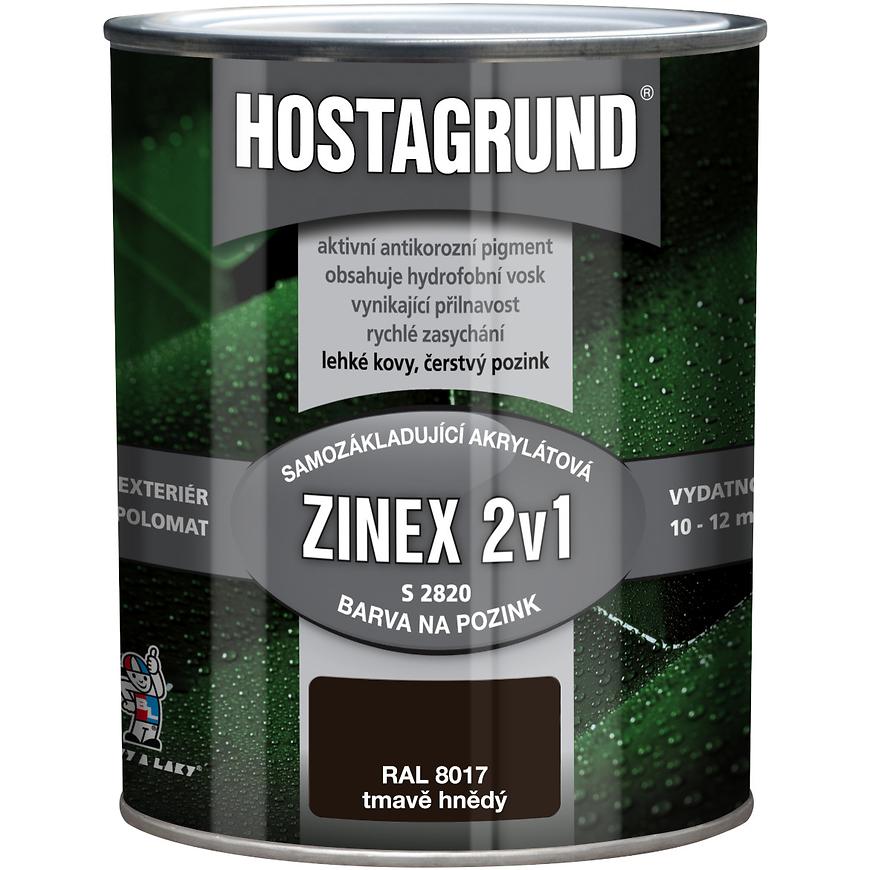 Hostagrund zinex RAL8017 hnědá tmavá 0.6l Hostagrund