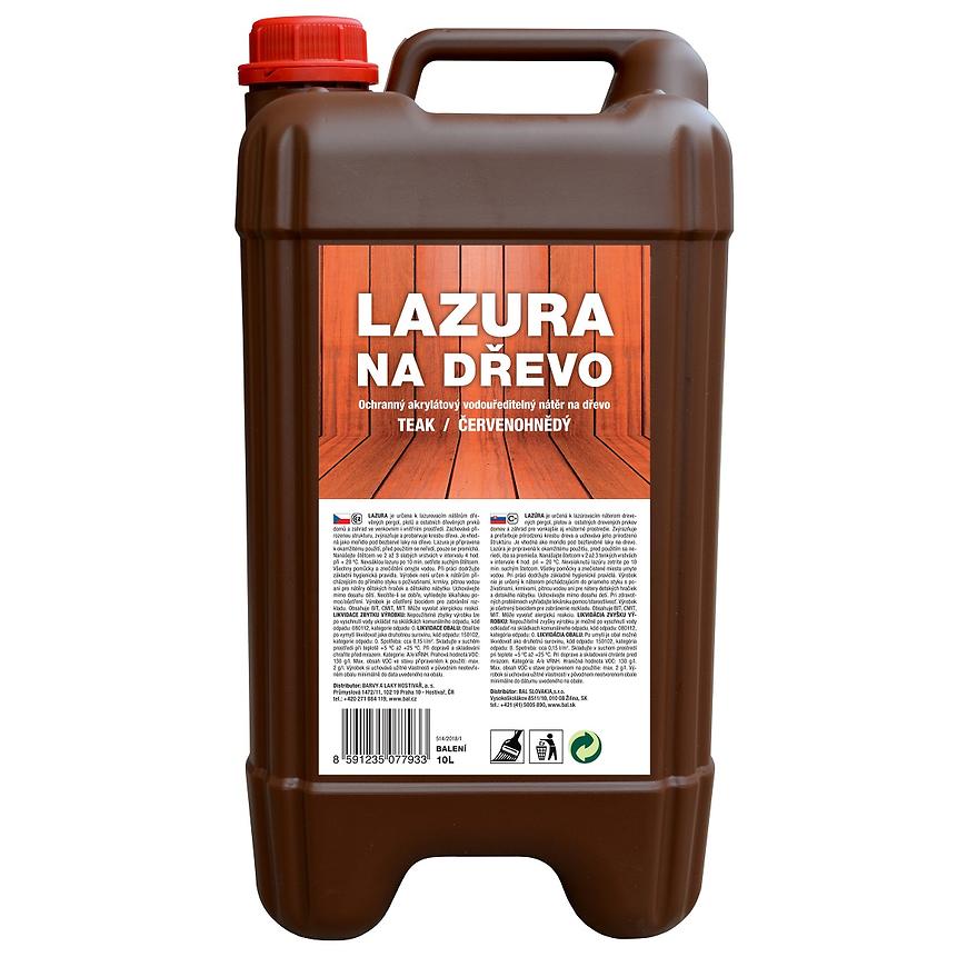 Lazura na dřevo teak 10l BaL