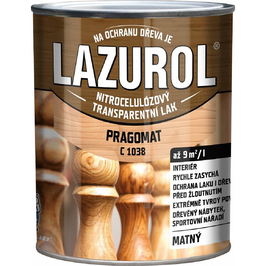 Lazurol Pragomat nitrocelulózový lak na dřevo 0