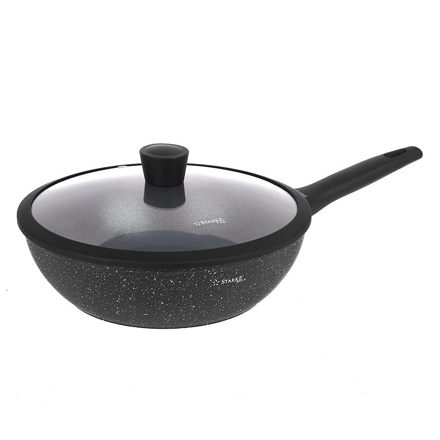 Pánev wok 28x8 cm s víkem  Starke PK Sirius AER+