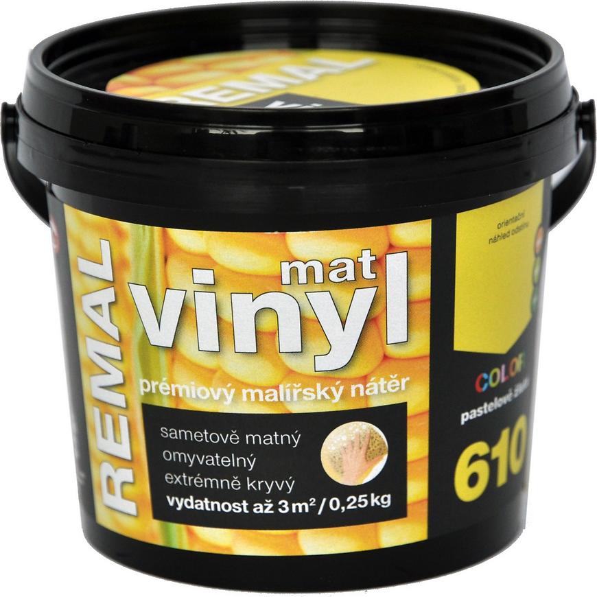 Remal Vinyl Color mat pastelově žlutá 0