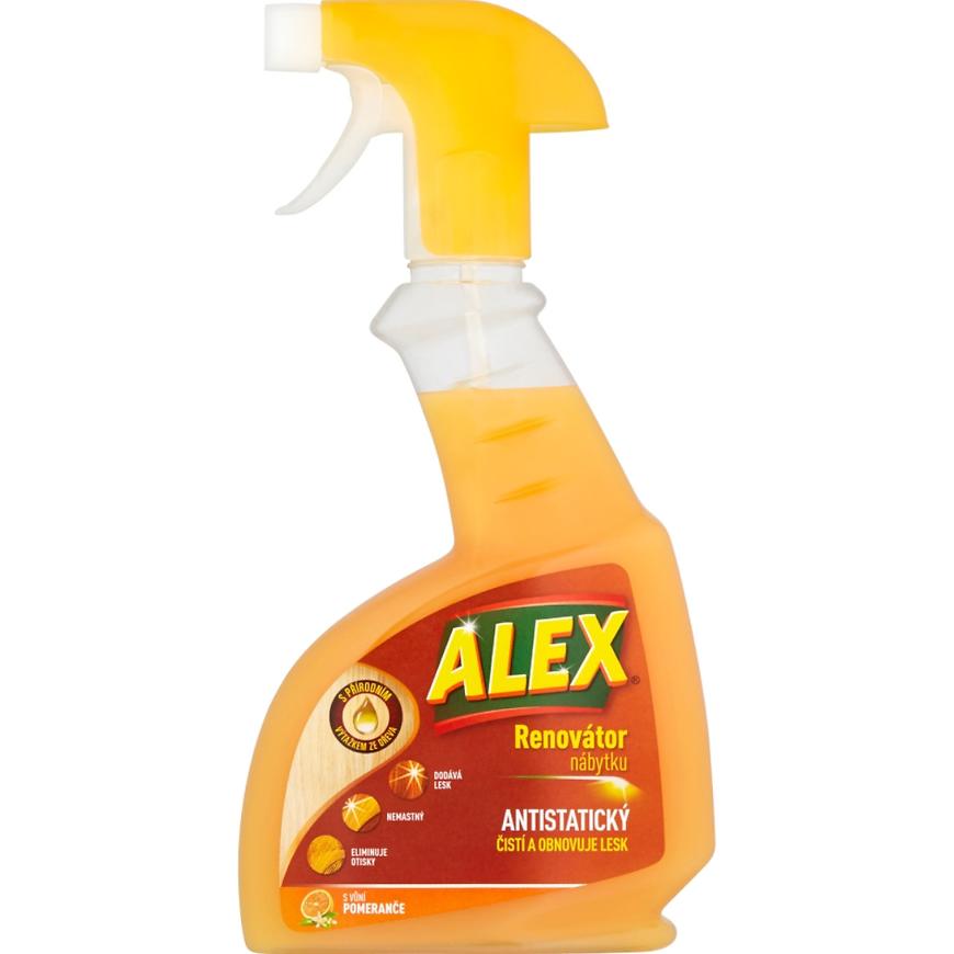 Renovátor nábytku Alex antistatický s vůní pomeranče 375 ml Alex