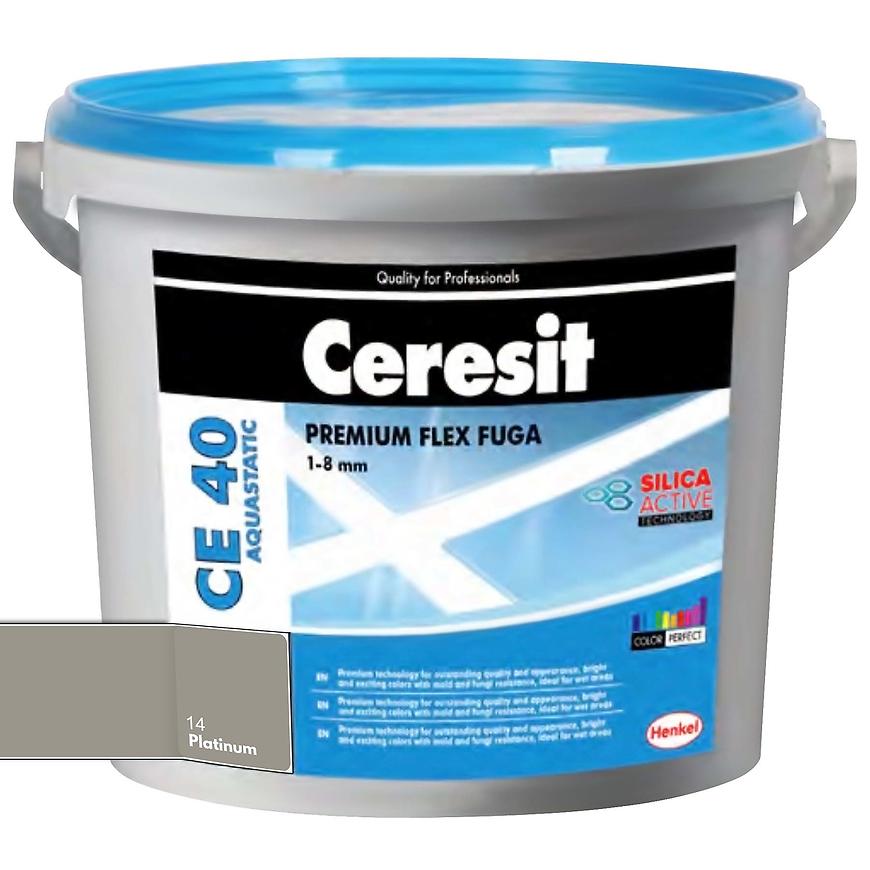 Spárovací hmota Ceresit CE 40 Aquastatic 2 kg platinium Ceresit