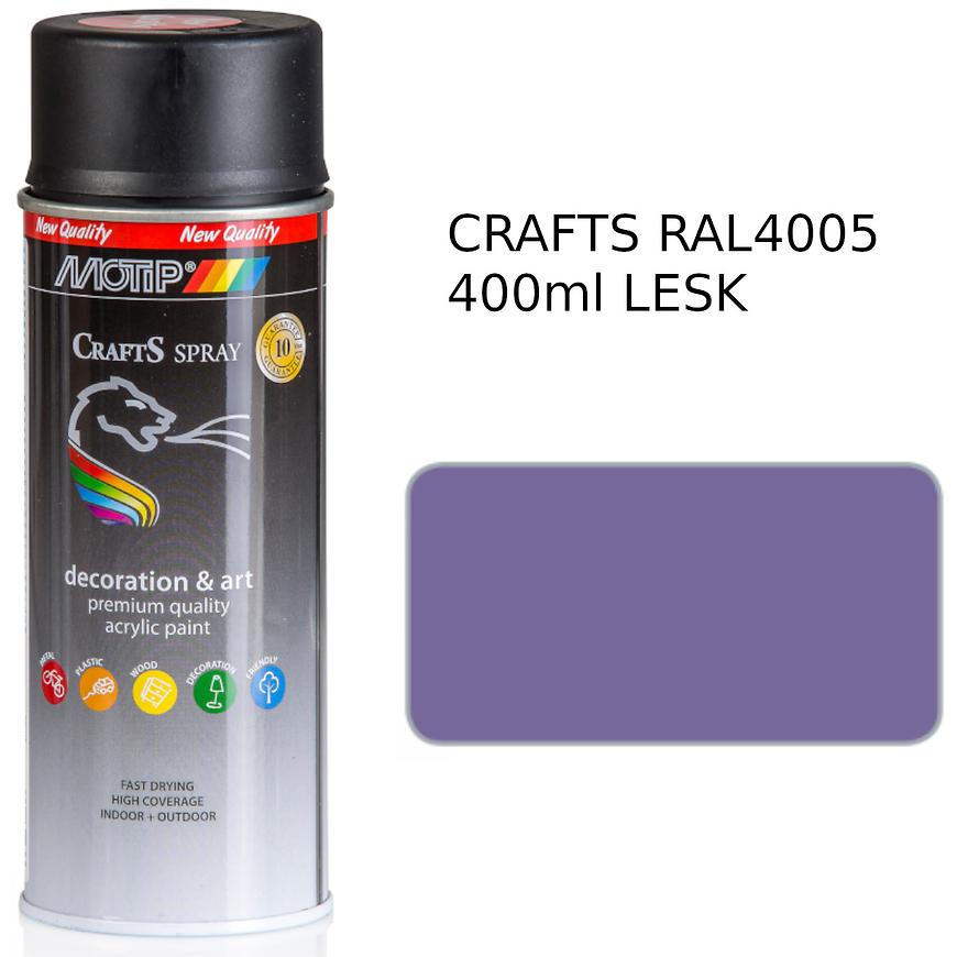 Sprej Crafts lilová RAL4005 400ml Motip