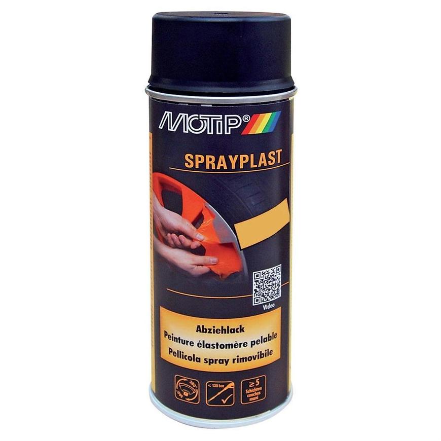 Sprej Sprayplast cerný lesk 400ml Motip