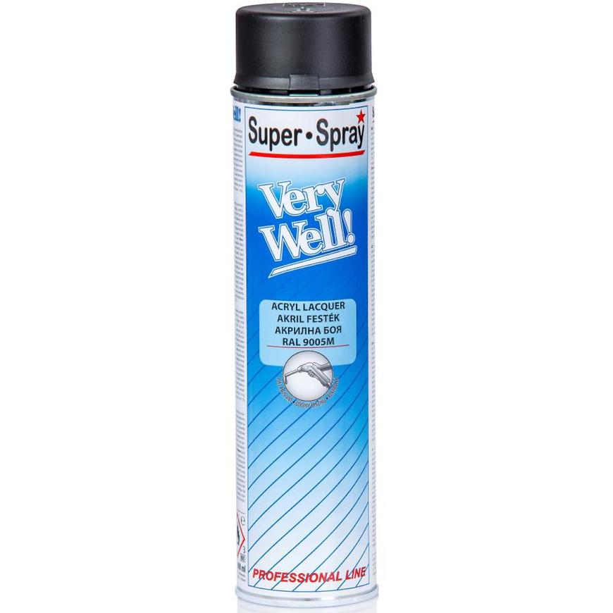 Sprej VeryWell RAL9005 mat 600ml Motip