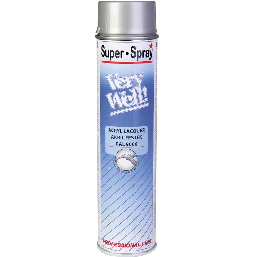 Sprej VeryWell RAL9006 600ml Motip