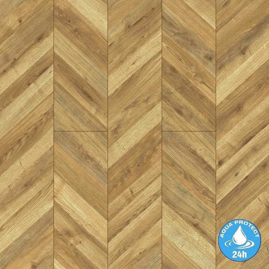 Laminátová podlaha voděodolná Dub Cheveron 8 mm AC5 Aqua Parquet Mercado 80194 Swiss Krono