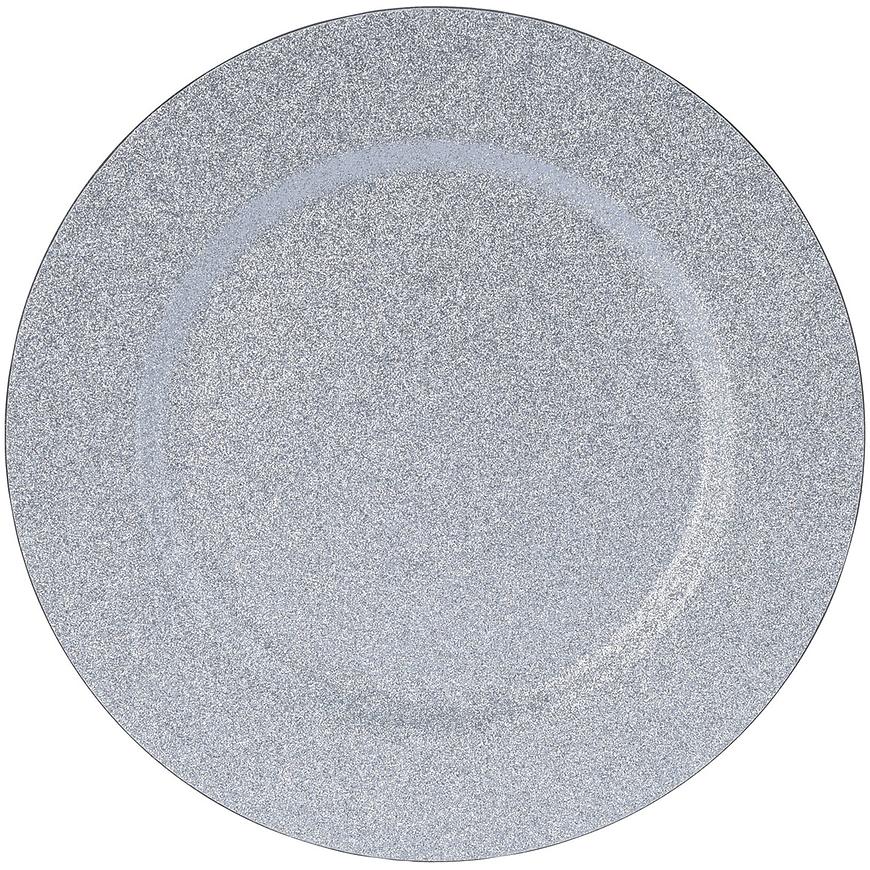 Talíř  silver glitter 33cm abx306610 Baumax