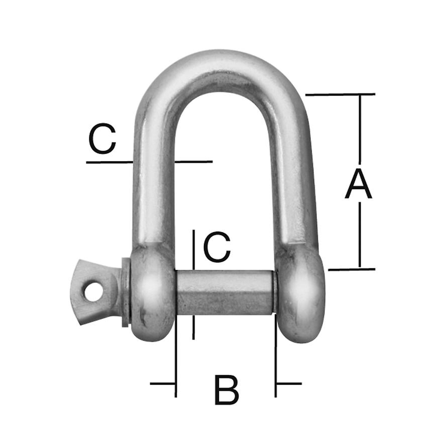 D-třmen 20 x 10 x 5 mm zn 2 ks Vormann