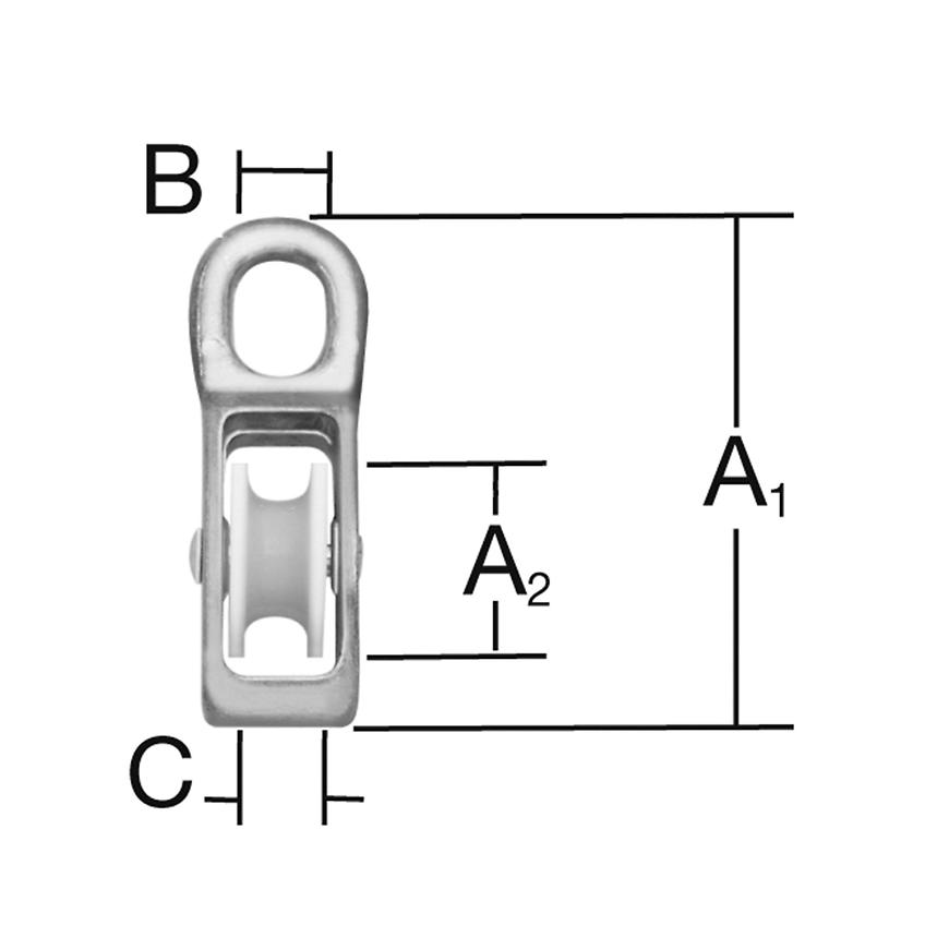 Kladka do 12 mm zn 1 ks Vormann