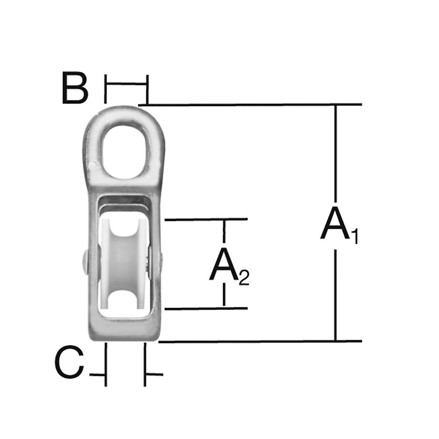 Kladka do 7 mm zn 1 ks Vormann