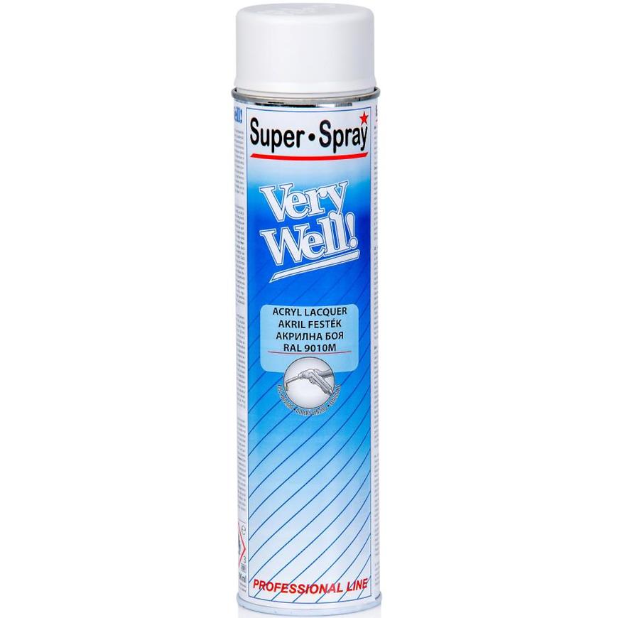 Sprej VeryWell RAL9010 mat 600ml Motip