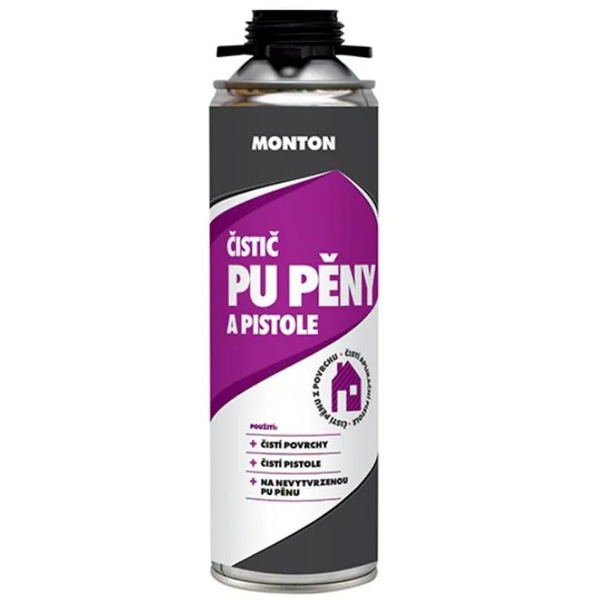 Čistič pěny PU a pistole Monton 500ml