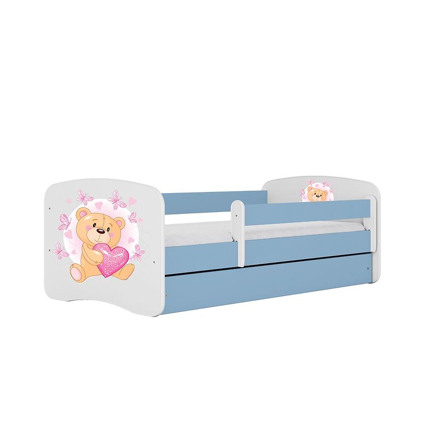 Dětská postel Babydreams+M modrá 80x160 Medvídek s motýlky Baumax