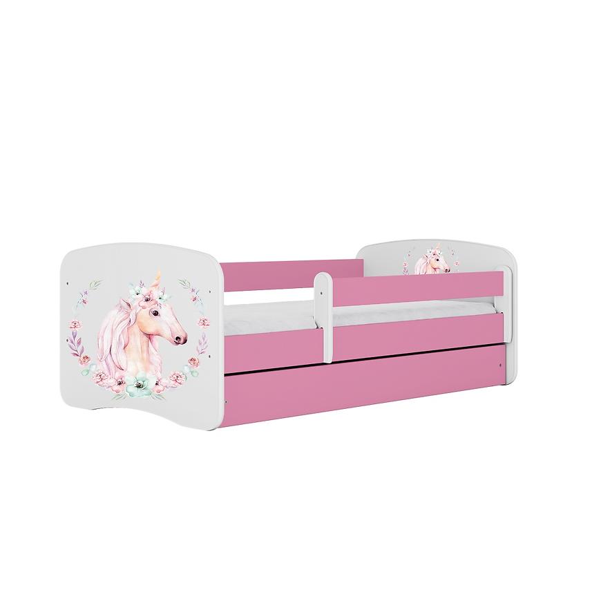 Dětská postel Babydreams+M růžová 70x140 Kůň Baumax