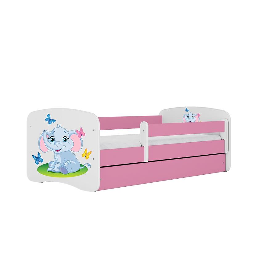 Dětská postel Babydreams+M růžová 70x140 Slon Baumax