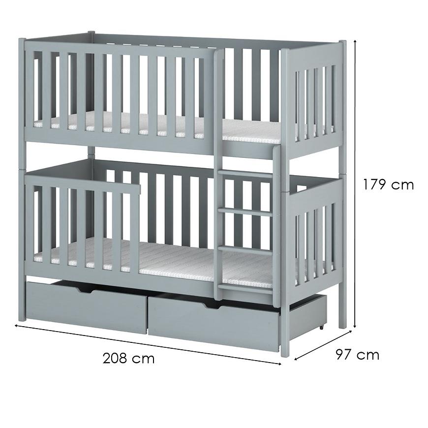 Postel Dawid 90x200 grey Baumax