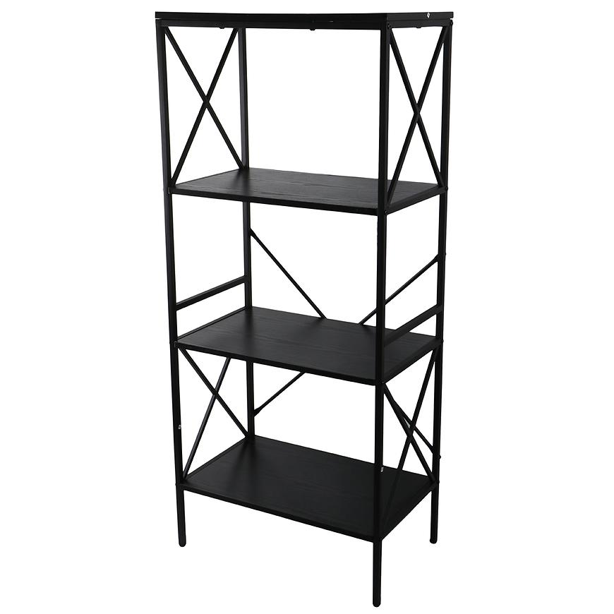 Regál Loft 8631 H black Baumax