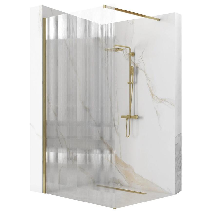 Sprchová zástěna Walk-in Aero Intimo Rea K4124 90x200 gold brush Baumax