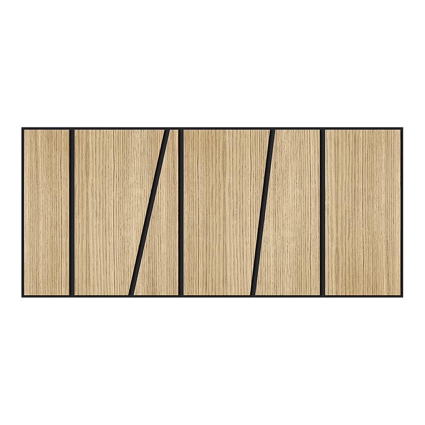 Frézovaný panel Slant dub 65x29 cm MDF Ekokompleks