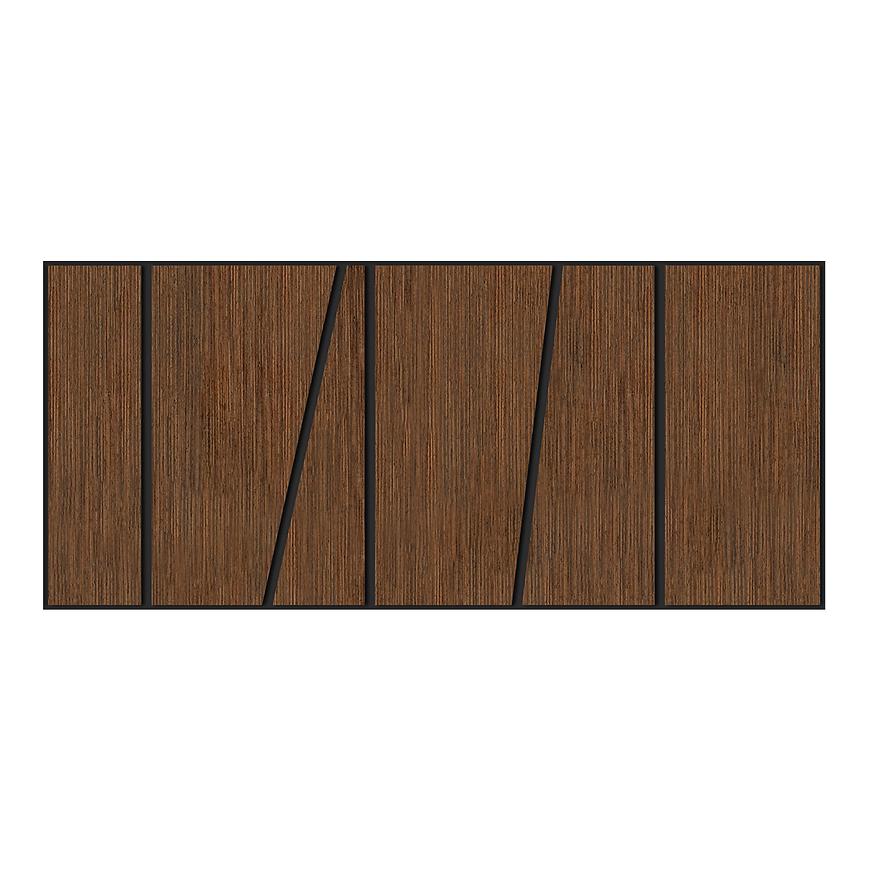 Frézovaný panel Slant wenge 65x29 cm MDF Ekokompleks